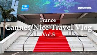 【フランス カンヌ/ニース Vol.5】映画祭の聖地へショートトリップも鉄道事故で帰れない?! & 絶景広がる早朝フライト | フランクフルト空港でお買い物 | 蚤の市 聖リタ教会