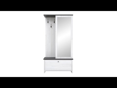 Миниатюра изображения товара Секция в прихожую Black Red White Порто PPK/95 (джанни/сосна ларико)