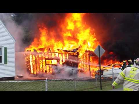 Garage Fire 21 Eames St. North Reading Ma 6-9-16