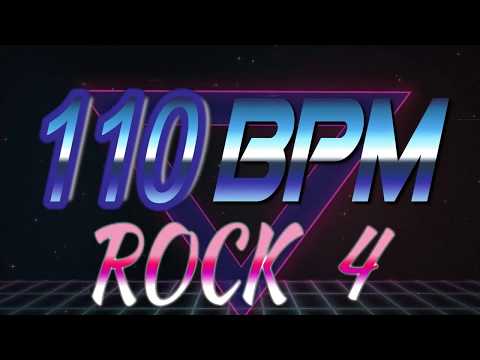 110 BPM - Rock 4 - 4/4 Drum Track - Metronome - Drum Beat