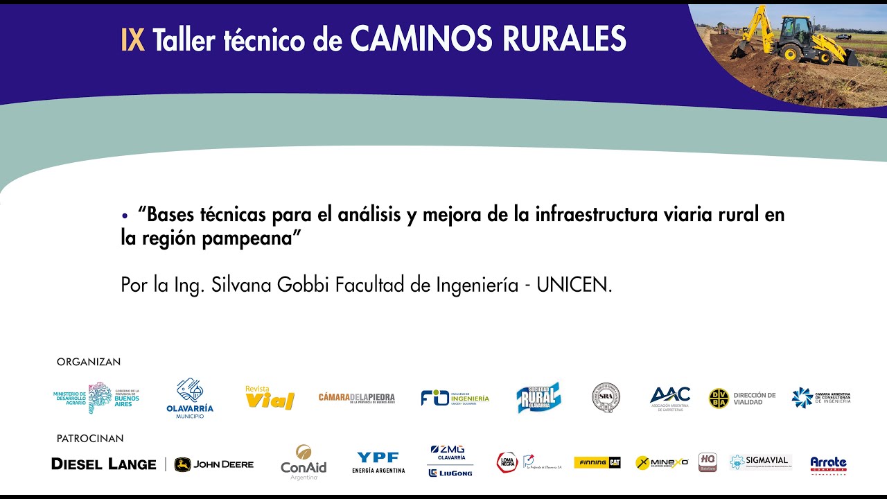 “Bases técnicas para el análisis y mejora de la infraestructura viaria rural en la región pampeana”