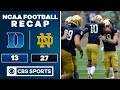 Duke vs Notre Dame: No. 10 Notre Dame beats Duke 27-13 in ACC debut | CBS Sports HQ