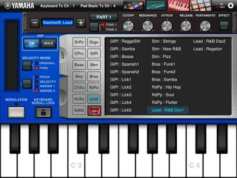 iPad Music App: Yamaha Arp & Drum Pad
