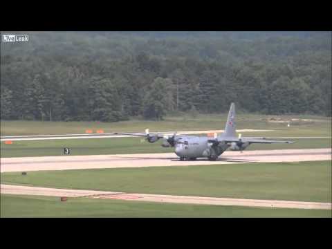 Elephant Walk C-130H2'S MITO Takeoff within seconds from eachother