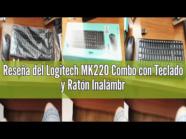 Vídeo relacionado con Logitech MK220 Combo con Teclado y Ratón Inalámbrico compacto para Windows, Inalámbrico a 2,4 GHz con Receptor USB Unifying, Batería para 24 meses, PC, Portátil, Disposición QWERTY Español - Negro