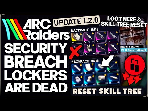Arc Raiders - HUGE Security Lockers Nerf - Skill Reset Coming & Security Breach is Dead - New Guide!