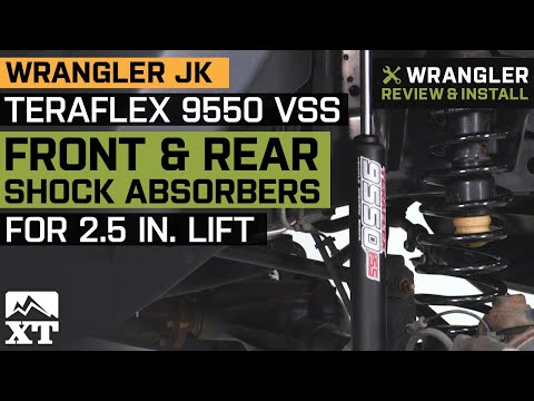 Jeep Wrangler JK Teraflex 9550 VSS Front & Rear Shock Absorbers for 2.5 in. Lift Review & Install