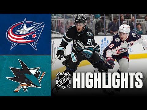 Blue Jackets vs. Sharks | NHL Highlights | January 06, 2026