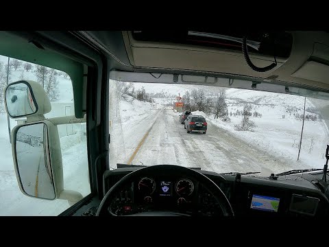 POV Driving Scania R560 V8 - Hardangervidda Rv7