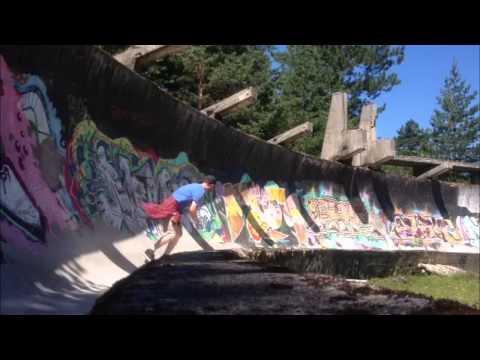 Skateboarding the Sarajevo Bobsled Track