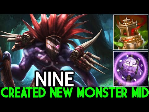NINE [Witch Doctor] Created New Monster Mid One Combo Kill Dota 2