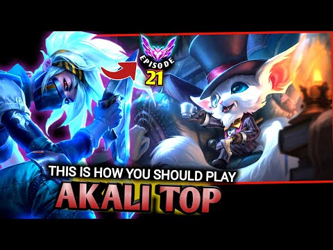 This is How You Should Play as Akali Top vs Tanky Opponent(vs Gnar)S13 Gameplay| Road To Master EP21