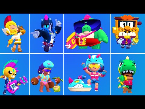 BRAWL STARS JUNE UPDATE NEW BRAWLERS AND SKINS ANIMATION