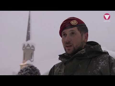 Soldaten helfen in Mühlbach am Hochkönig