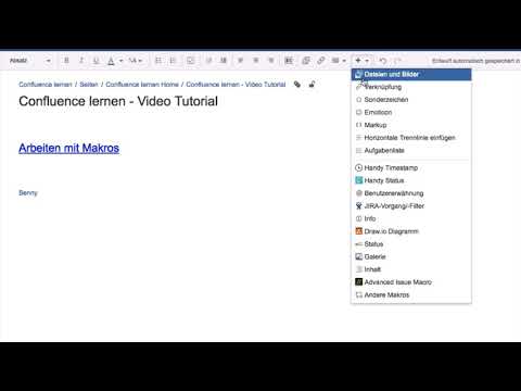 Makro Benutzererwähnung - Atlassian Confluence lernen Video #30