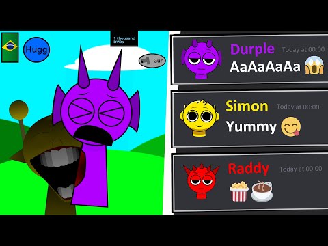 SPRUNKI Reacts to Sprunki Kick the Buddy, But Durple? This Crazy Mod Has a Serious Problem O_O