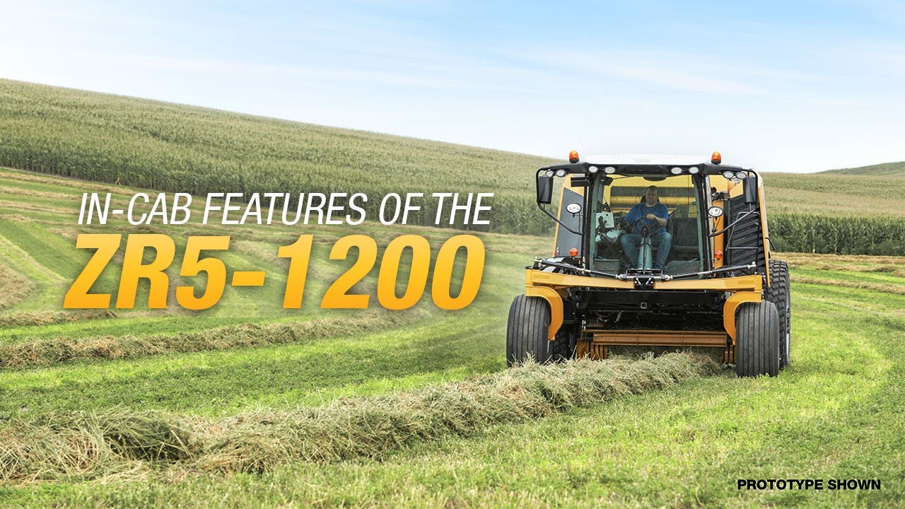 Cab features of the ZR5-1200 self-propelled baler