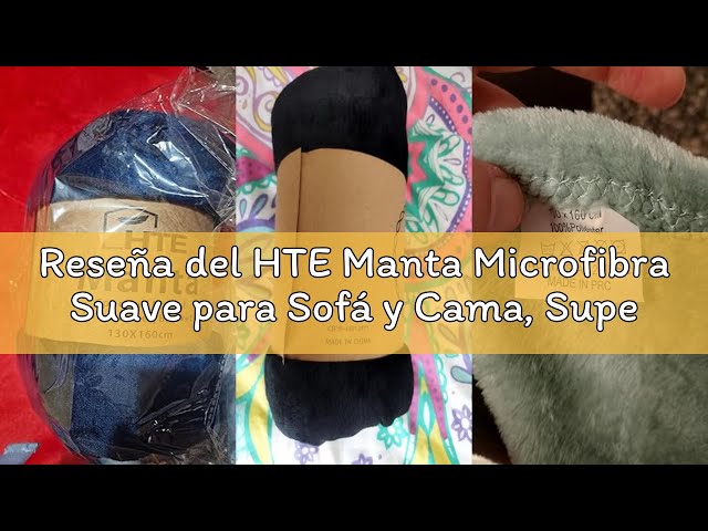 Vídeo relacionado con HTE Manta Microfibra para Cama Sofá y Sillón, Manta Polar Lisa de Tacto Suave Super Caliente para Adulto y Niño,Sin Arrugas (Gris, 130 x 160 cm)