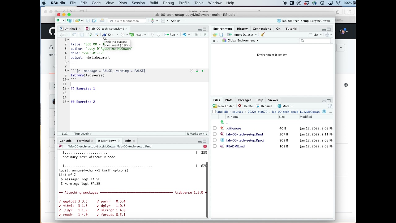 Cloning a GitHub Repository into RStudio