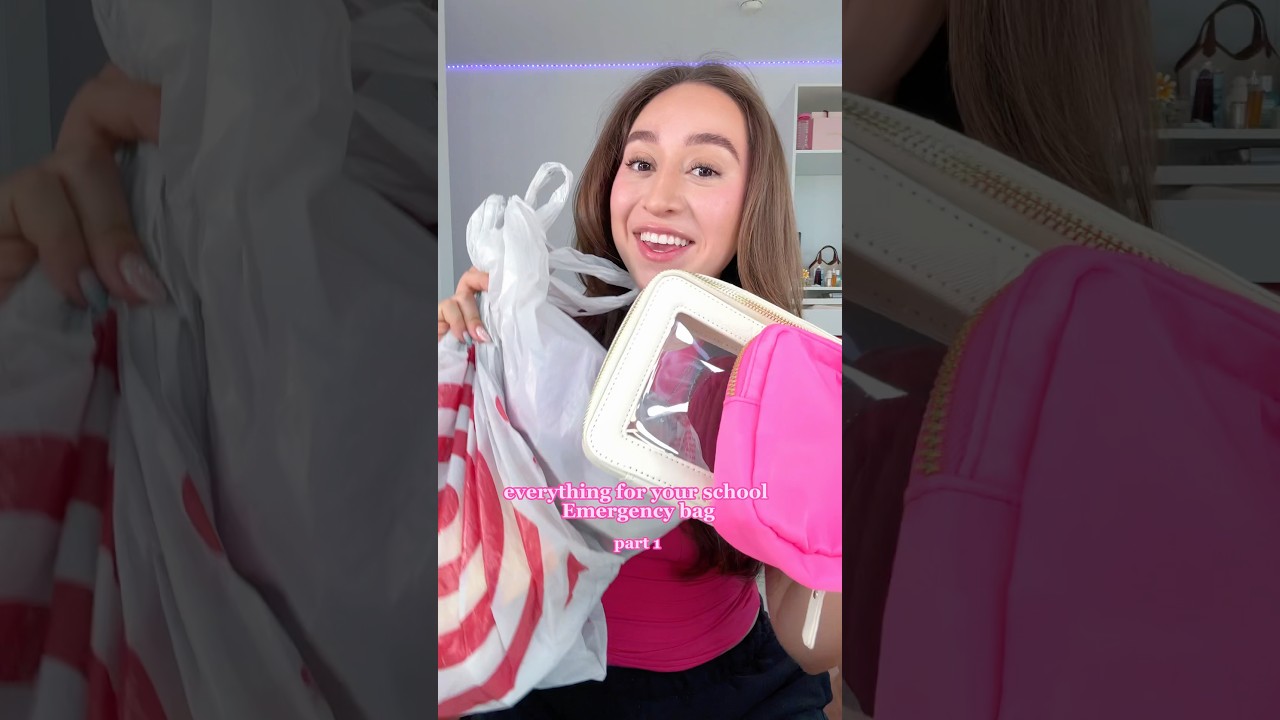 School Emergency Kit for the girls pt.1 ✨🎒 🎀 #backtoschool