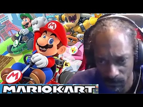 Snoop Dogg plays Mario Kart | Snoop Dogg RAGE QUIT | 1080p