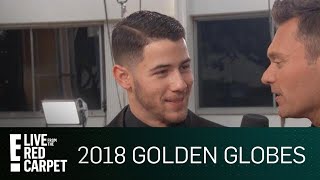 Nick Jonas "Shocked" by 2018 Golden Globe Nomination | E! Live from the Red Carpet