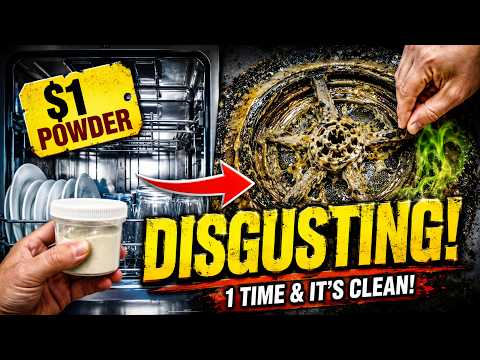 THIS $1 POWDER DESTROYS DISHWASHER MOLD FOR GOOD NO TECHNICIAN NEEDEDAND APPLIANCE COMPANIES HATE IT