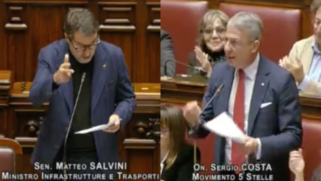 BOTTA E RISPOSTA TRA COSTA E SALVINI SUL PONTE SULLO STRETTO