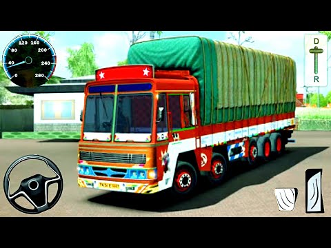 Mountain Heavy Cargo Truck Uphill Drive Simulator - Real Indian Offroad Truck - Android GamePlay