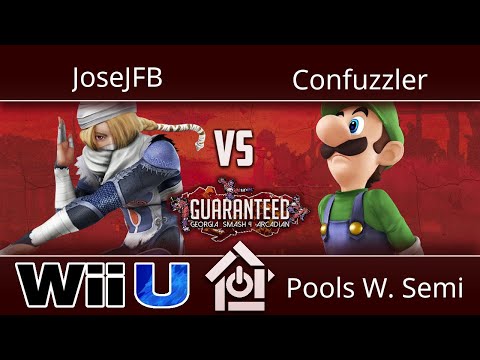 Guaranteed: GA Arcadian - JoseJFB (Sheik) vs Confuzzler (Luigi) - Smash 4 Pools W. Semi