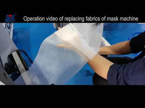 Fully Automatic High Speed Folding N95 Mask Machine to change fabric