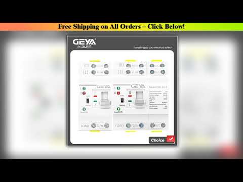 GEYA G2R Din Rail 2P 4P ATS Dual Power Automatic Transfer Switch Electrical Selector Switches