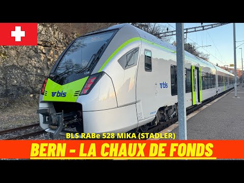 Cab Ride Bern→ La Chaux-de-Fonds (Switzerland, November 2025) train driver's view 4K