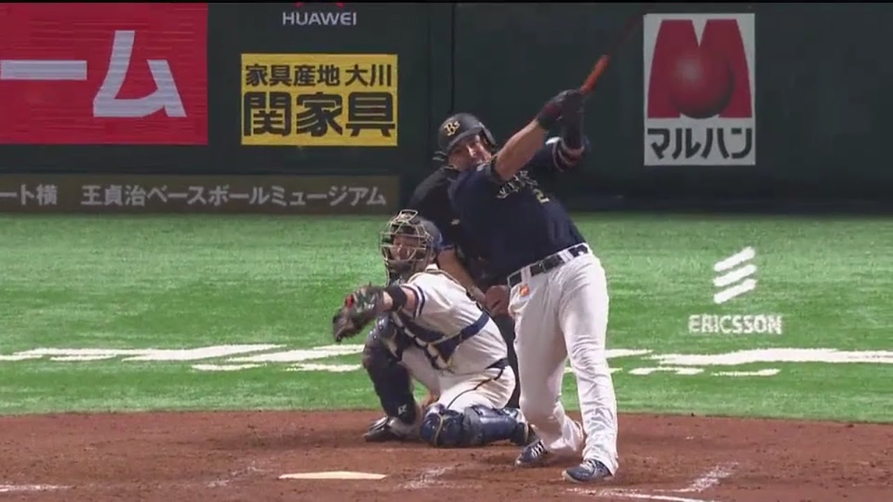 オリ、クリス・マレーロ選手が12球団最速のグランドスラム 勝負を決める1発を左中間へ