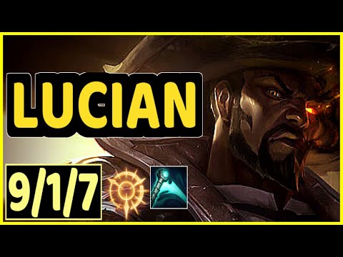 SCARFACE (LUCIAN) - 9/1/7 KDA BOTTOM ADC GAMEPLAY - EUW Ranked DIAMOND