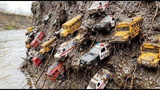 Download lagu 🚨 MUDDY RESCUE! Can we wash all these dirty cars Police, Fire Truck, Ambulance mp3