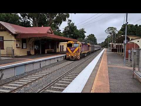 Macedon station train action