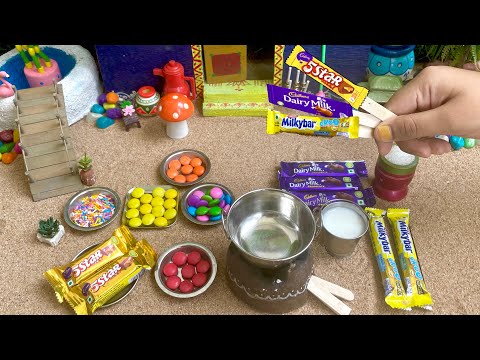 Miniature 5 Star & Dairy Milk Chocolate Ice Cream l Chocolate Ice Cream l Miniature Cooking l