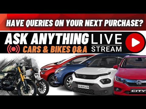 BIKES and CARS  Q&A Live Session  Live | Ronin Hunter 350 TATA Punch Honda Amaze TATA Punch and more