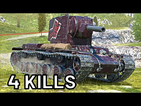 KV-2 Menacing | 3.5K DAMAGE | 4 KILLS | WOT Blitz Pro Replays