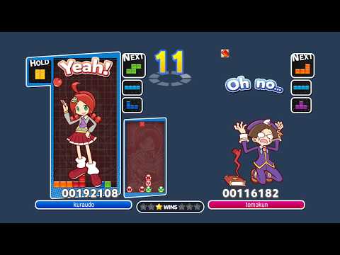[Puyo Puyo Tetris AI] Zetris+kuraudo (くらうど) vs tomokun (ともくん) (6) - Swap