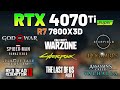 RTX 4070 TI SUPER + R7 7800X3D - Test in 10 Games