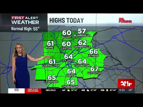 First Alert Forecast: Sunshine and 60s this weekend