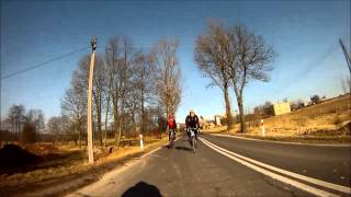 preview picture of video 'Trening kolarski 15.02.2015r. - Bolesławiec'