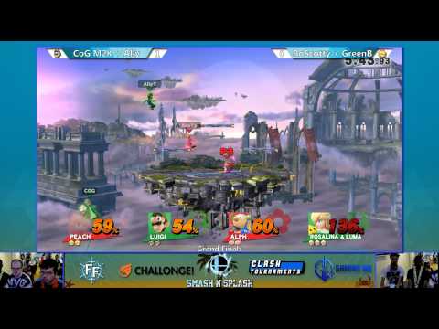 Smash n' Splash - Mew2King + Ally vs Greenbeast + BoScotty - Grand Finals - Smash Wii U