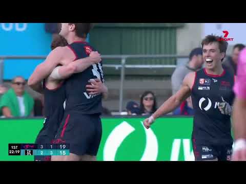 Rd 11 Hostplus SANFL Snapshot - Norwood's Baynen Lowe spins & snaps checkside