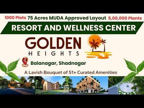 Open Plots with Resort and Wellness Center|Golden Heights, Balanagar,Shadnagar|Hemalatha Properties|