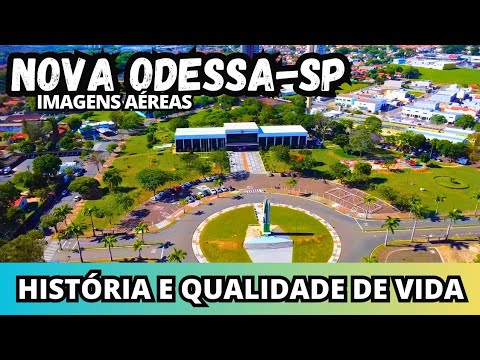 Voando pela cidade do Paraíso do Verde e Berço Lituano no Brasil - Nova Odessa-SP