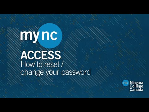 MyNC How to Reset or Change Your Password