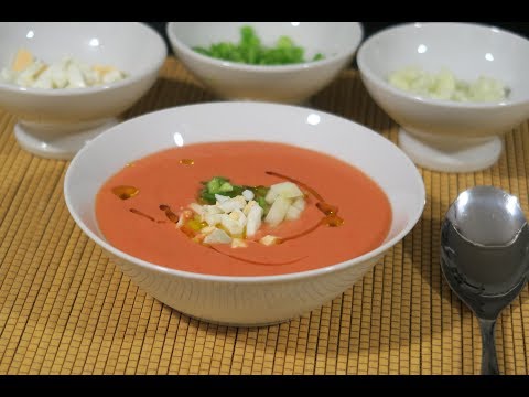 Gazpacho andaluz receta tradicional